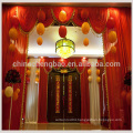 Shimmer backdrop curtain/fancy valance red stage curtain